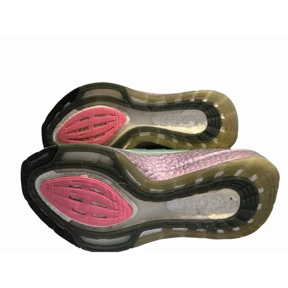 ADIDAS ULTRABOOST 21 RUNNING SHOES-HAZY GREEN-WOMEN'S 9.5 - Picture 12 of 15